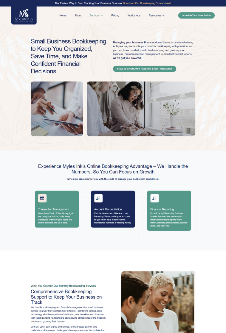 bookkeeper-web-design