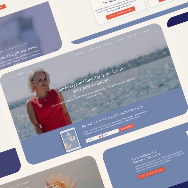 Branding and Web Design for Intitutive energy healers